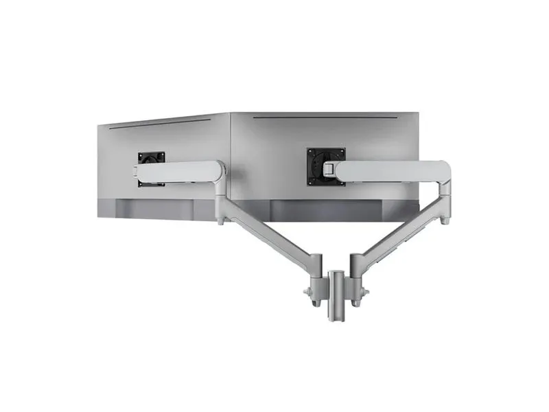 Крепление Atdec Dual Dynamic Arm 78789015 для 2 мониторов, серебристое