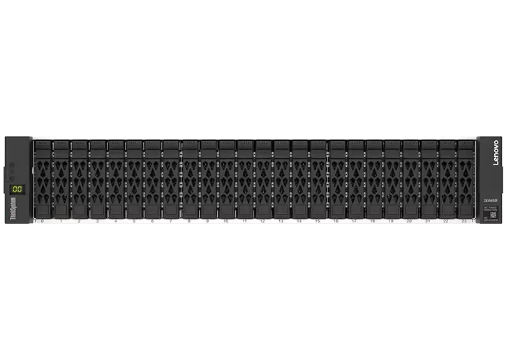 Lenovo ThinkSystem DE6400F all-flash СХД 2U/24, 32 ГБ, 670000 IOPS